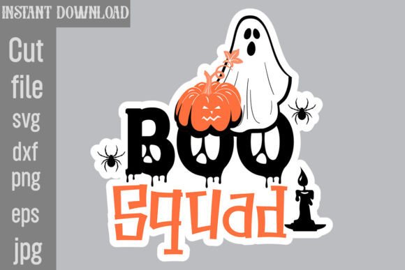 Boo Squad SVG Cut File: A Designer’s Take on Halloween Graphics and Crafts