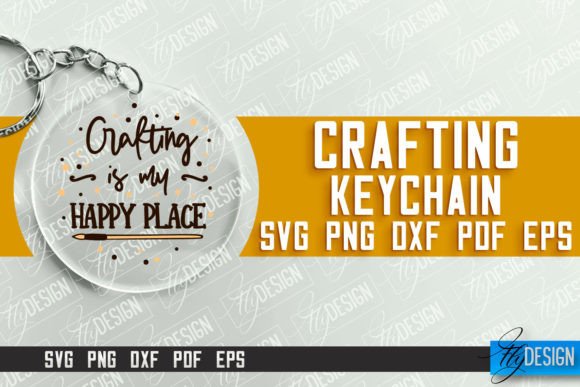 Crafting Keychain SVG Design Craft SVG Graphics