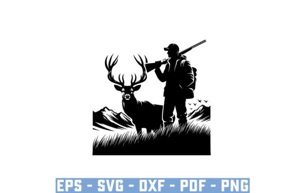 Funny Dad Winter Hunting Silhouette File Graphics and Crafts Review