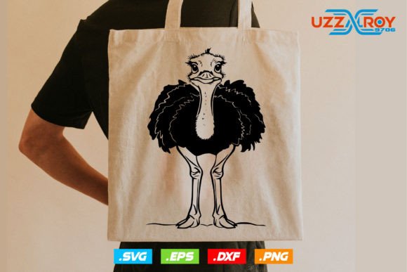 Funny Ostrich Vector Svg File for Cricut Graphics