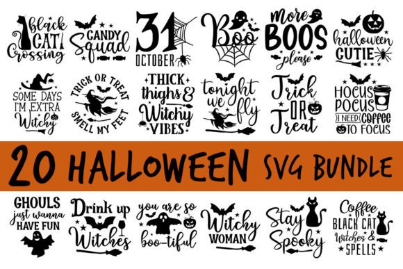 Halloween Svg Bundle, Halloween Bundle for Graphics and Crafts