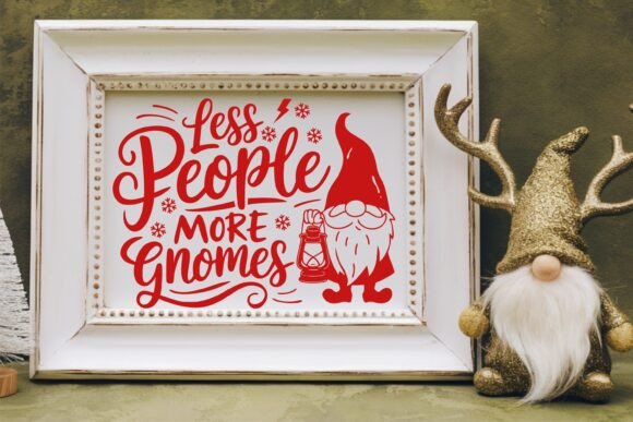 Less People More Gnomes SVG PNG Graphics and Crafts Review