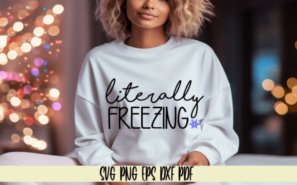 Literally Freezing Snowflake Winter Cold Graphics and Crafts Review