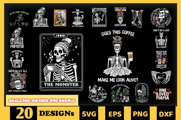 Skeleton Mother s Day SVG Bundle: Graphics and Crafts Review