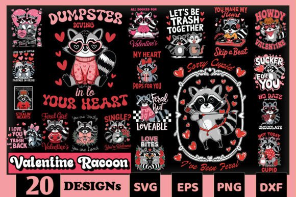 Valentine Raccoon SVG Bundle: Graphics and Crafts Review